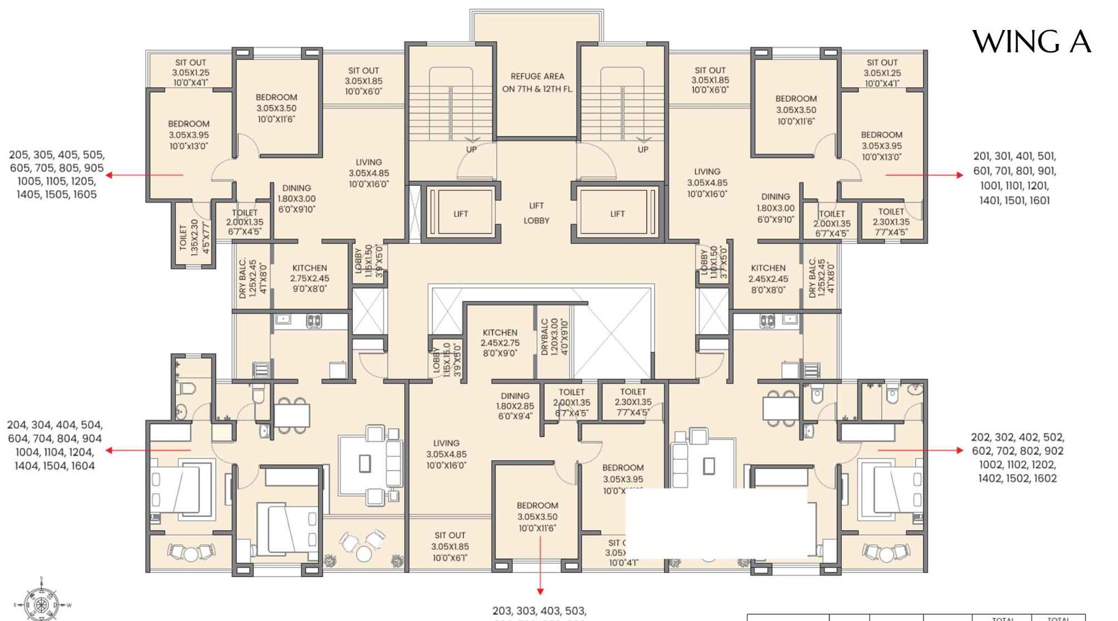 Gulmohar-Esteban-Floor-Plan-Wing-A