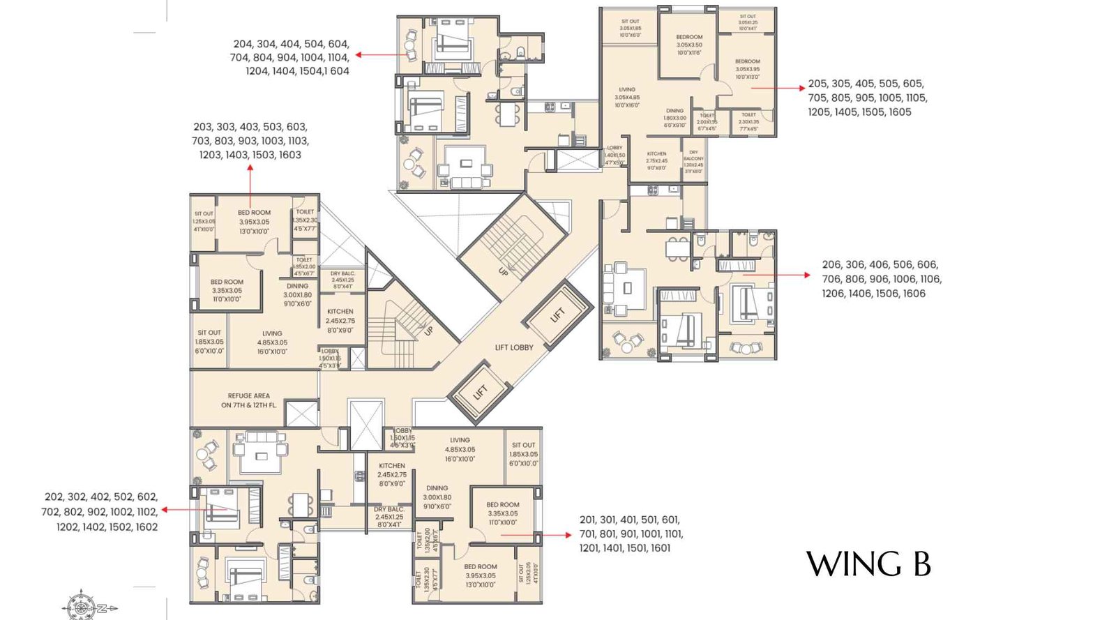 Gulmohar-Esteban-Floor-Plan-Wing-B