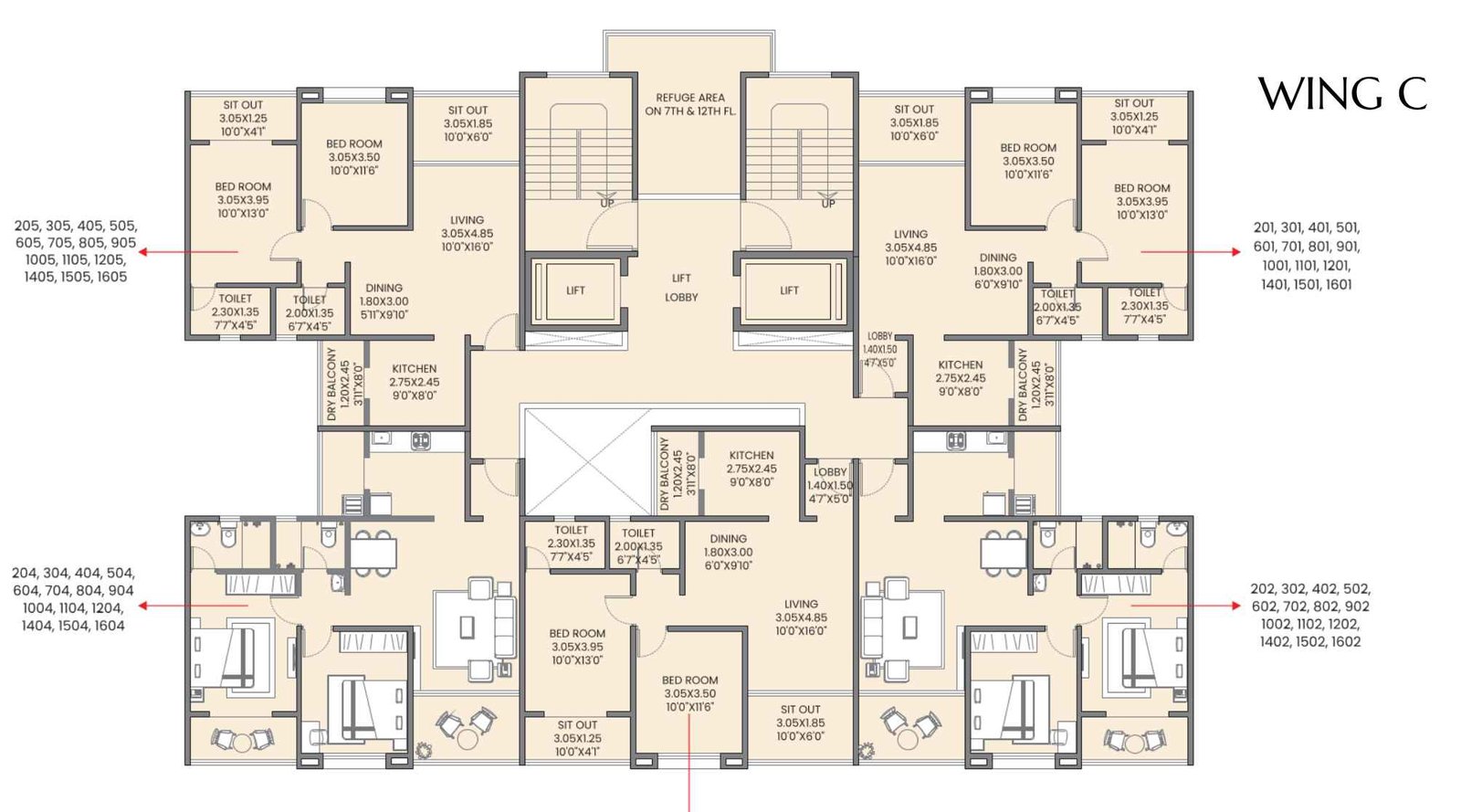 Gulmohar-Esteban-Floor-Plan-Wing-C